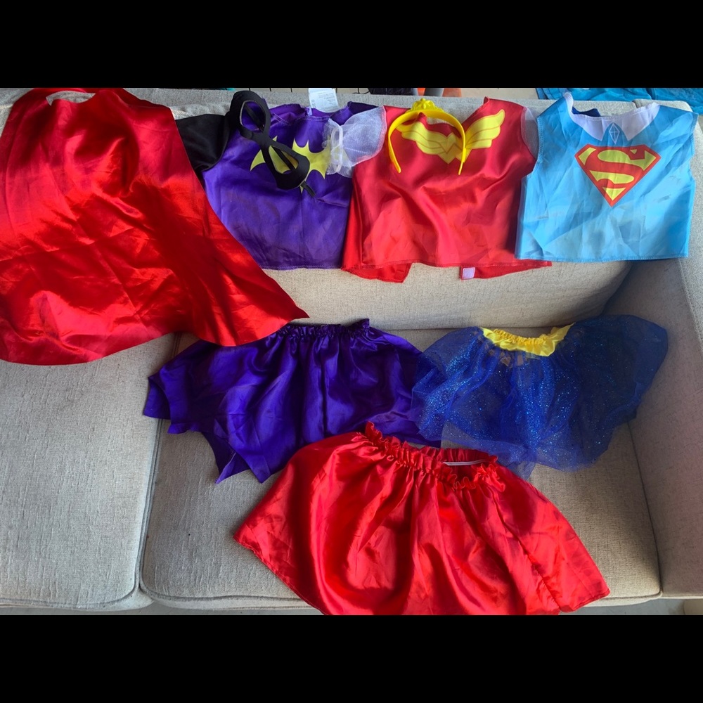 Girls Superhero dress up set